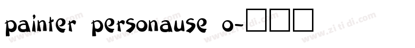 painter personause o字体转换